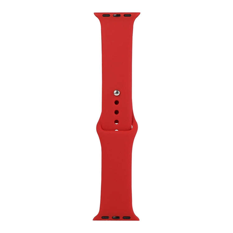 For Apple Watch Series 9&8&7 41mm / SE 3&SE 2&6&SE&5&4 40mm / 3&2&1 38mm Silicone Watch Band, Lon...