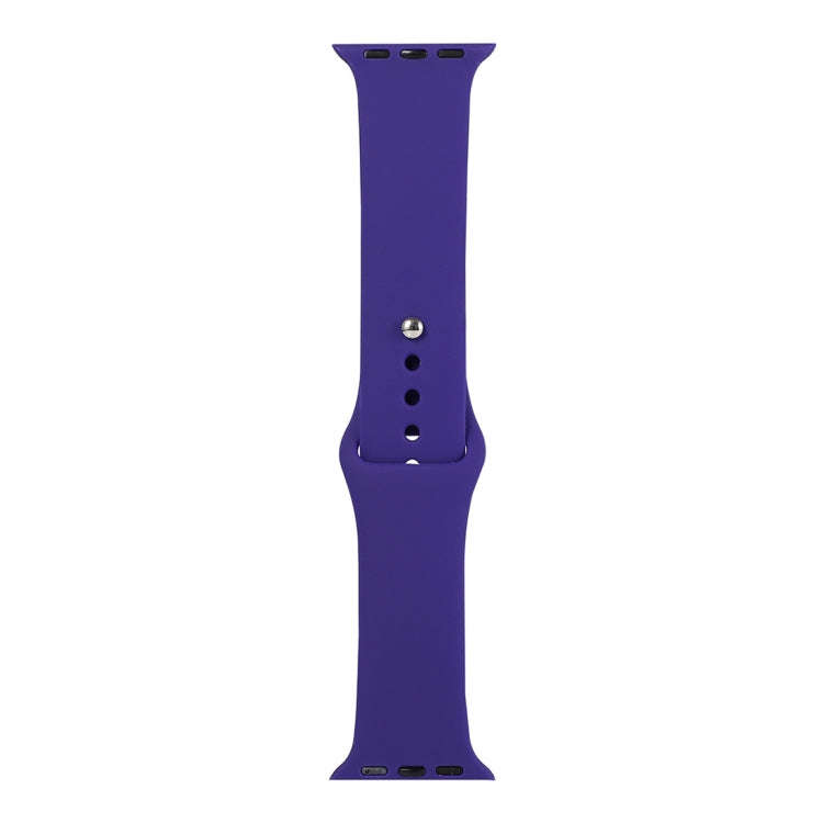 For Apple Watch Series 9&8&7 41mm / SE 3&SE 2&6&SE&5&4 40mm / 3&2&1 38mm Silicone Watch Band, Lon...