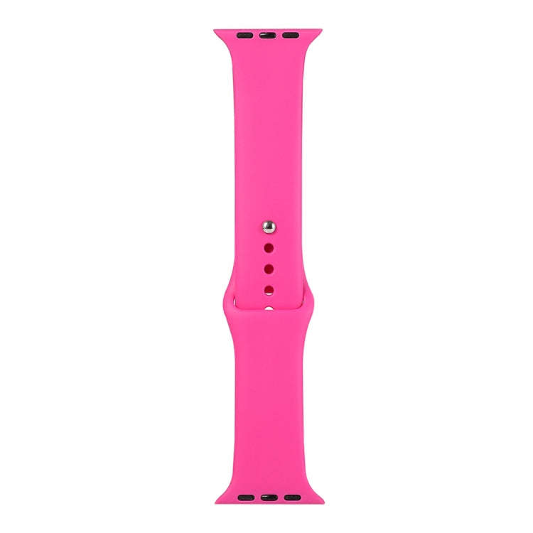 For Apple Watch Series 9&8&7 41mm / SE 3&SE 2&6&SE&5&4 40mm / 3&2&1 38mm Silicone Watch Band, Lon...