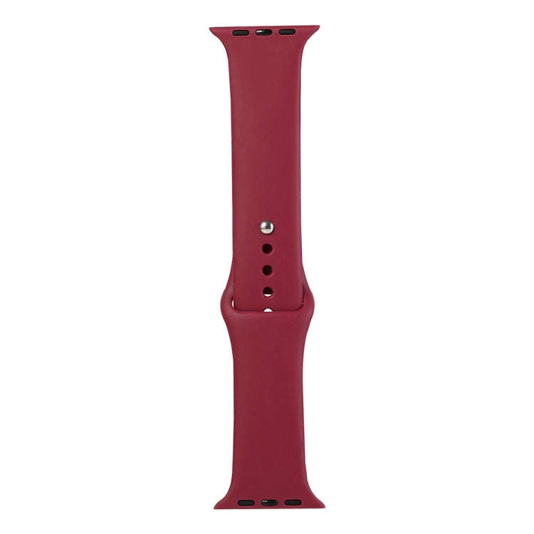 For Apple Watch Series 9&8&7 41mm / SE 3&SE 2&6&SE&5&4 40mm / 3&2&1 38mm Silicone Watch Band, Lon...