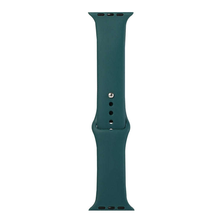 For Apple Watch Series 9&8&7 41mm / SE 3&SE 2&6&SE&5&4 40mm / 3&2&1 38mm Silicone Watch Band, Lon...