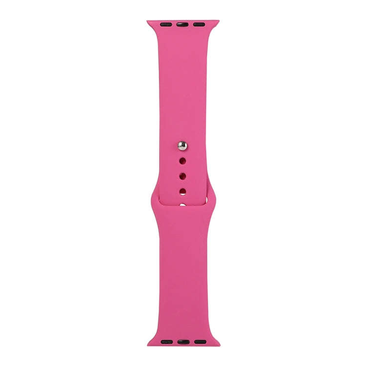 For Apple Watch Series 9&8&7 41mm / SE 3&SE 2&6&SE&5&4 40mm / 3&2&1 38mm Silicone Watch Band, Lon...