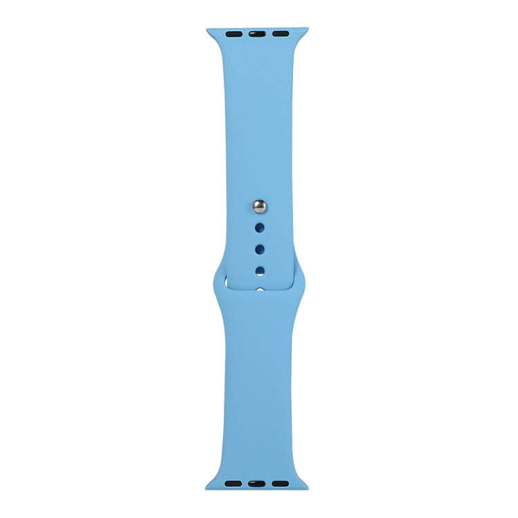 For Apple Watch Series 9&8&7 41mm / SE 3&SE 2&6&SE&5&4 40mm / 3&2&1 38mm Silicone Watch Band, Lon...