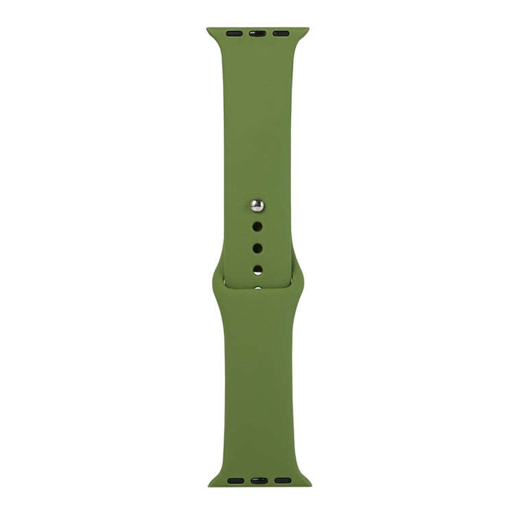 For Apple Watch Series 9&8&7 41mm / SE 3&SE 2&6&SE&5&4 40mm / 3&2&1 38mm Silicone Watch Band, Lon...