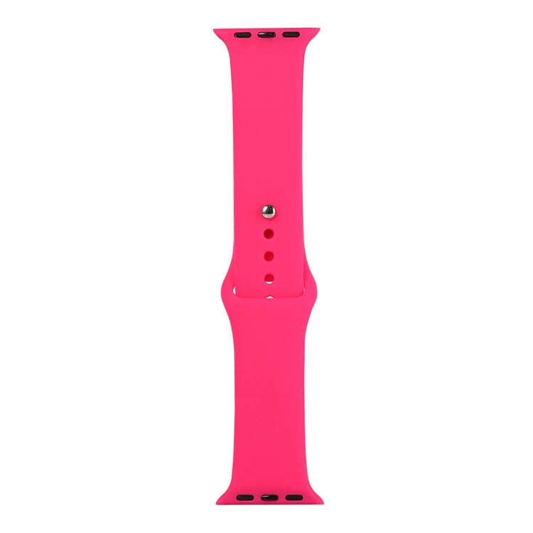 For Apple Watch Series 9&8&7 41mm / SE 3&SE 2&6&SE&5&4 40mm / 3&2&1 38mm Silicone Watch Band, Lon...