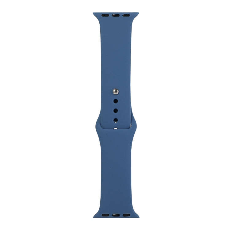For Apple Watch Series 9&8&7 41mm / SE 3&SE 2&6&SE&5&4 40mm / 3&2&1 38mm Silicone Watch Band, Sho...