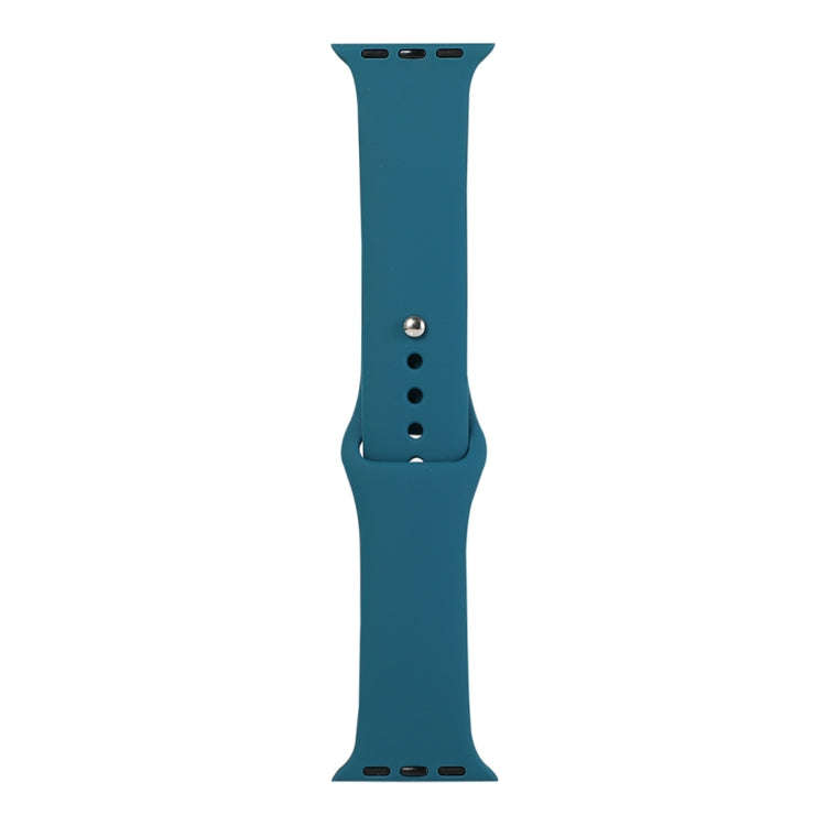 For Apple Watch Series 9&8&7 41mm / SE 3&SE 2&6&SE&5&4 40mm / 3&2&1 38mm Silicone Watch Band, Sho...