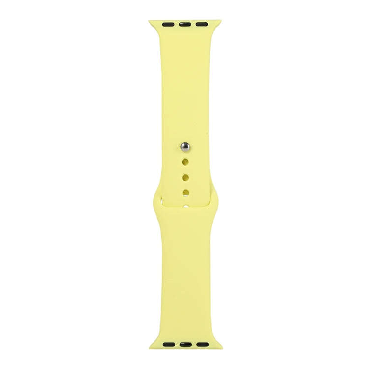 For Apple Watch Series 9&8&7 41mm / SE 3&SE 2&6&SE&5&4 40mm / 3&2&1 38mm Silicone Watch Band, Sho...