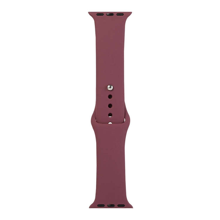 For Apple Watch Series 9&8&7 41mm / SE 3&SE 2&6&SE&5&4 40mm / 3&2&1 38mm Silicone Watch Band, Sho...