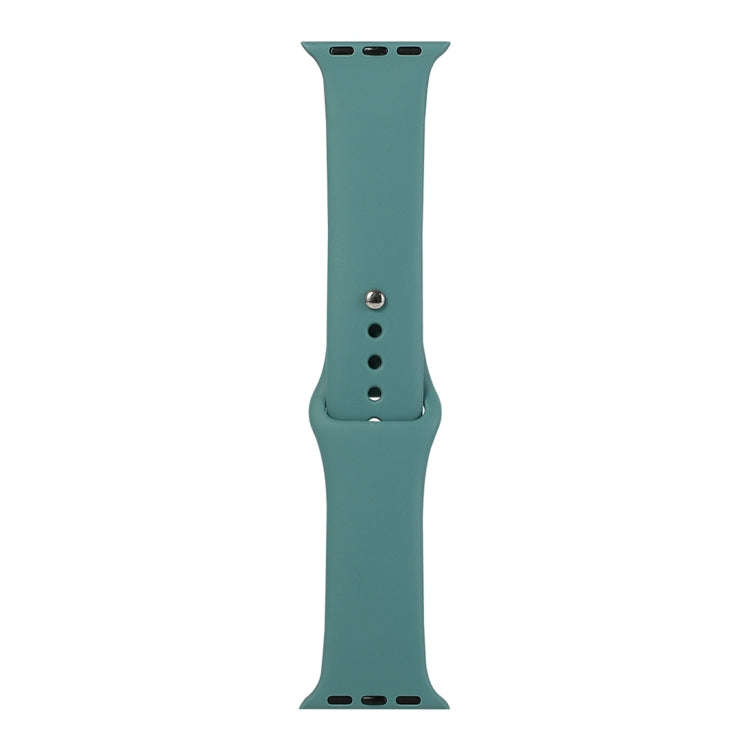 For Apple Watch Series 9&8&7 41mm / SE 3&SE 2&6&SE&5&4 40mm / 3&2&1 38mm Silicone Watch Band, Sho...