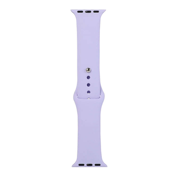 For Apple Watch Series 9&8&7 41mm / SE 3&SE 2&6&SE&5&4 40mm / 3&2&1 38mm Silicone Watch Band, Sho...