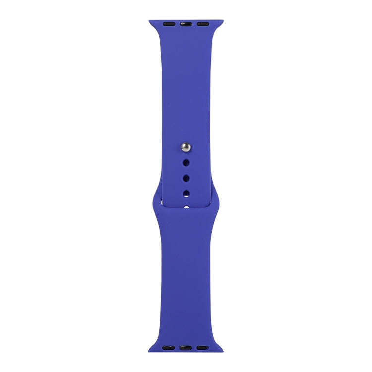 For Apple Watch Series 9&8&7 41mm / SE 3&SE 2&6&SE&5&4 40mm / 3&2&1 38mm Silicone Watch Band, Sho...