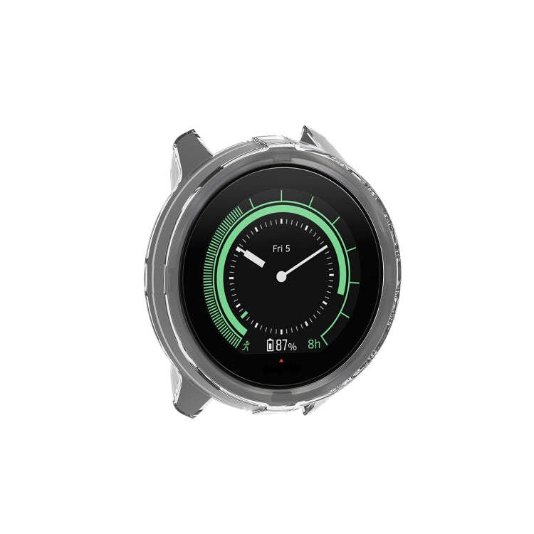 For Suunto 9 Transparent TPU Silicone Watch Case(Transparent White)