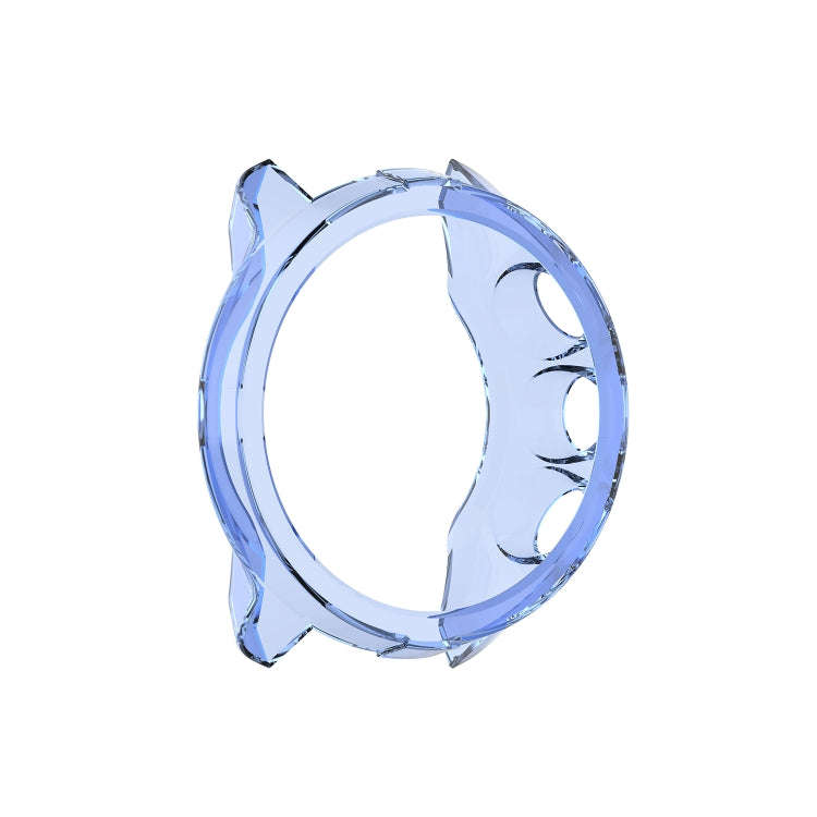 For Suunto 9 Transparent TPU Silicone Watch Case(Transparent Blue)