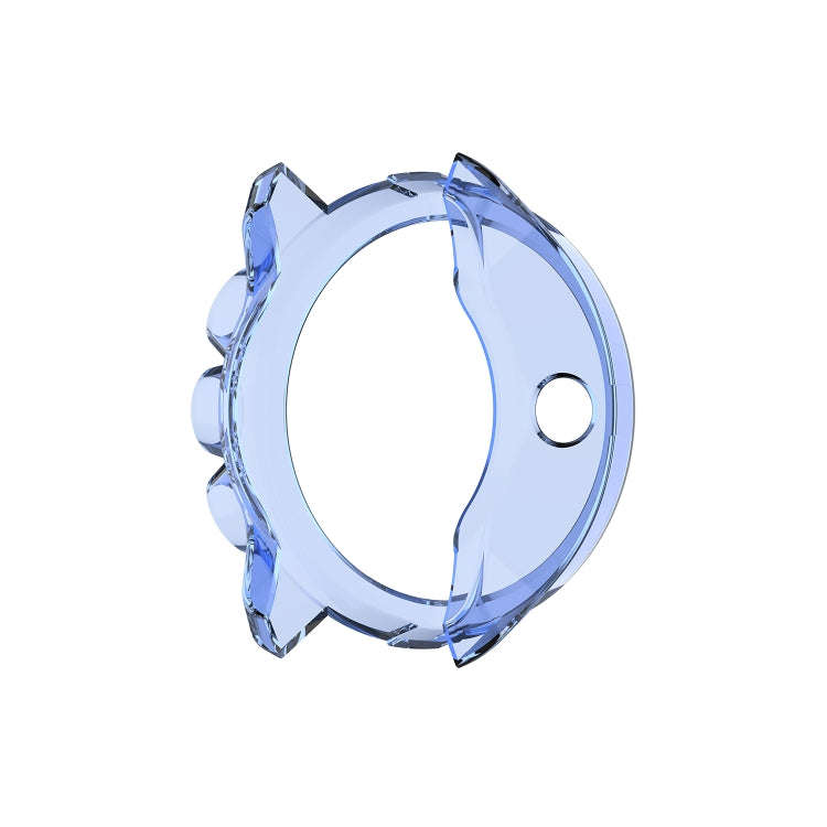 For Suunto 9 Transparent TPU Silicone Watch Case(Transparent Blue)