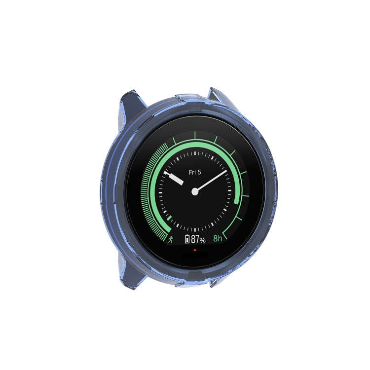 For Suunto 9 Transparent TPU Silicone Watch Case(Transparent Blue)