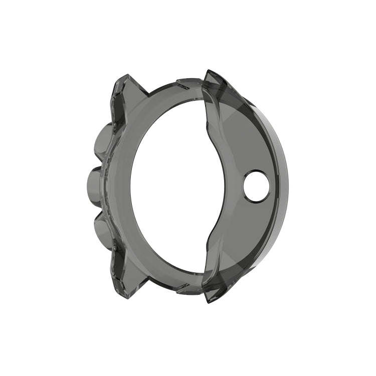 For Suunto 9 Transparent TPU Silicone Watch Case(Transparent Black)