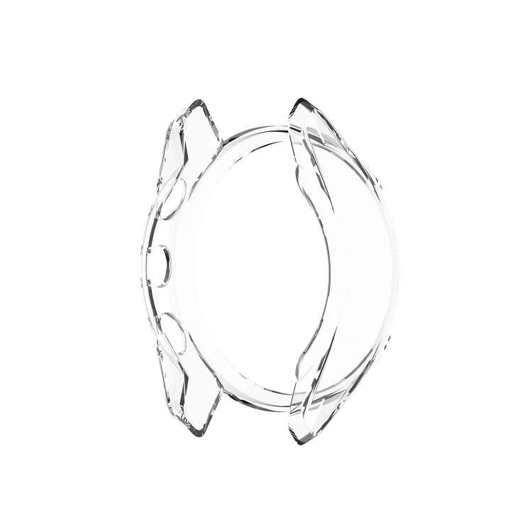 For Garmin Approach S62 Transparent TPU Silicone Watch Case(Transparent White)