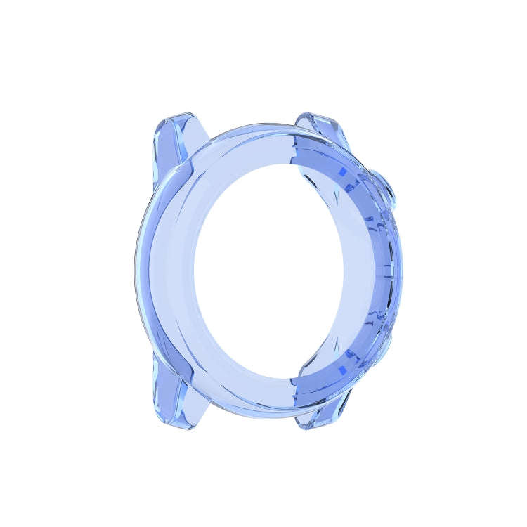 For Amazfit 3 Transparent TPU Silicone Watch Case(Transparent Blue)