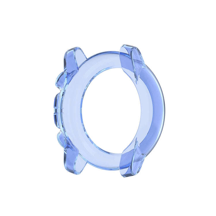 For Amazfit 3 Transparent TPU Silicone Watch Case(Transparent Blue)