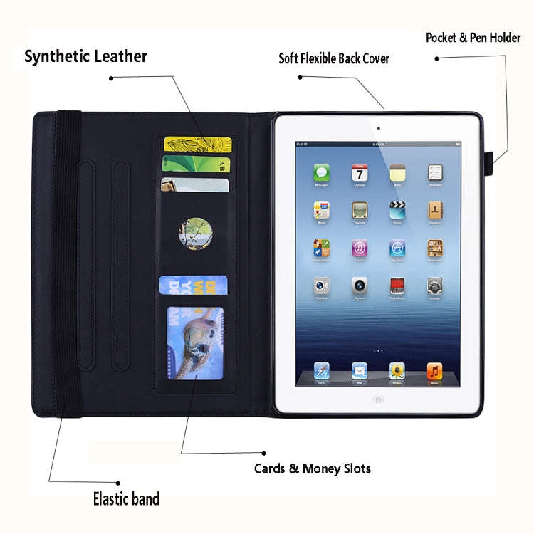 For Huawei MatePad 10.4 Calf Pattern Double Folding Design Embossed Leather Case with Holder & Ca...