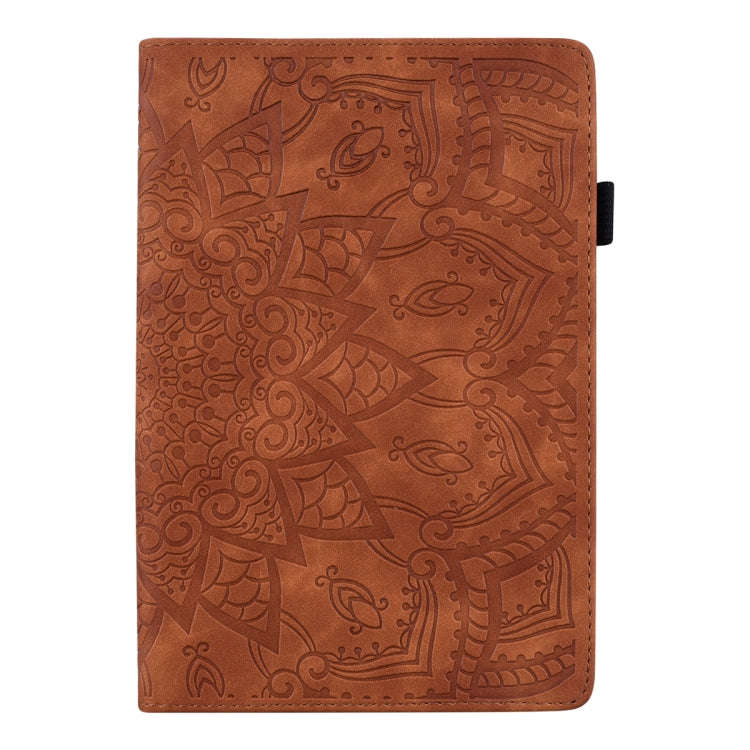 For Huawei MatePad 10.4 Calf Pattern Double Folding Design Embossed Leather Case with Holder & Ca...