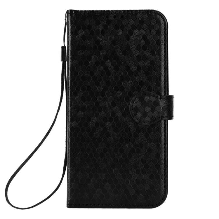 For Google Pixel 9 Pro XL Honeycomb Dot Texture Leather Phone Case(Black)