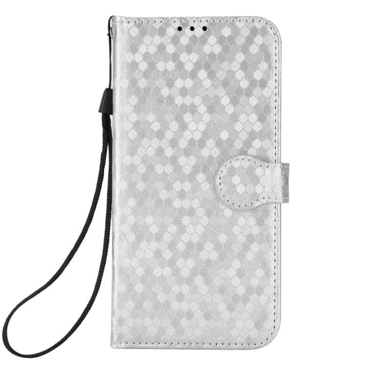 For Google Pixel 9 Pro XL Honeycomb Dot Texture Leather Phone Case(Silver)