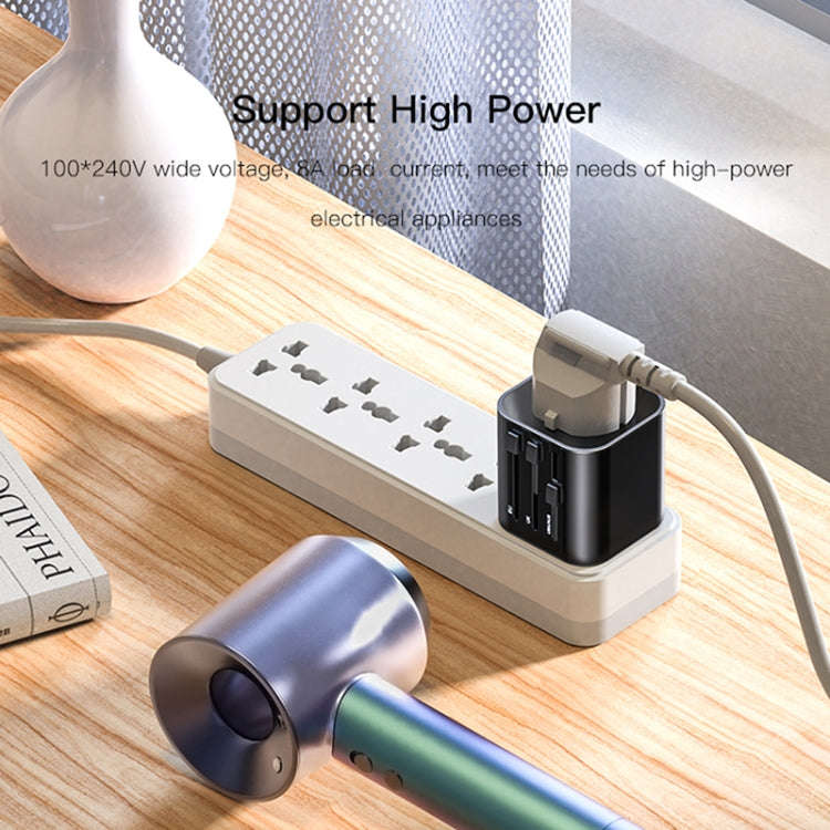 Yesido MC-09 Multi-function Universal Travel Adapter Plug(Black)