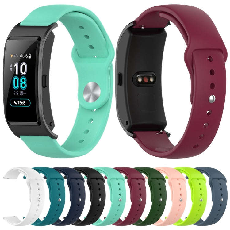 18mm Universal Reverse Buckle Wave Silicone Watch Band, Size:L(Black)