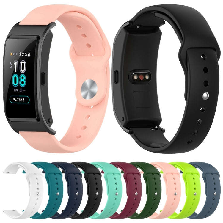 18mm Universal Reverse Buckle Wave Silicone Watch Band, Size:S(Light Pink)