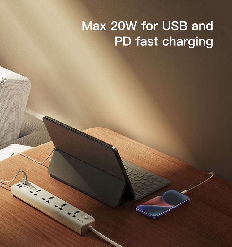 Yesido MC-18 PD 20W + QC 3.0 3250W High Power Fast Charging Socket(EU Plug)