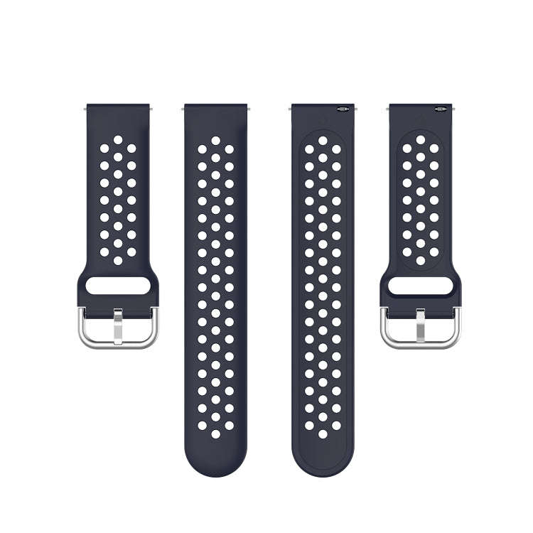 20mm Universal Sport Silicone Watch Band(Dark Blue)
