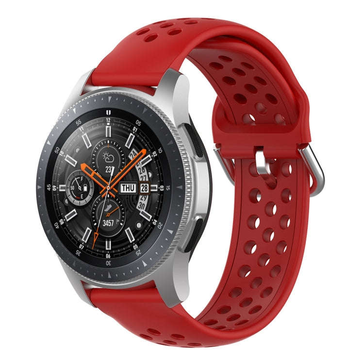 22mm Universal Sport Silicone Watch Band(Red)