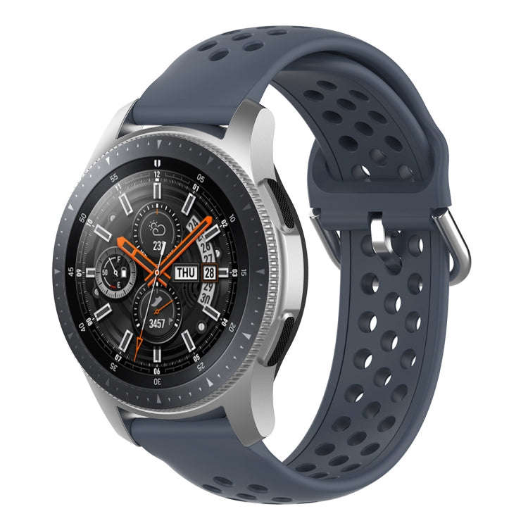 22mm Universal Sport Silicone Watch Band(Grey)