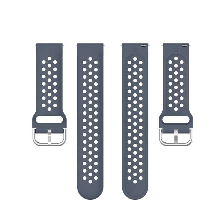 23mm For Fitbit Blaze / Fitbit Versa 2 Universal Sport Silicone Watch Band(Grey)