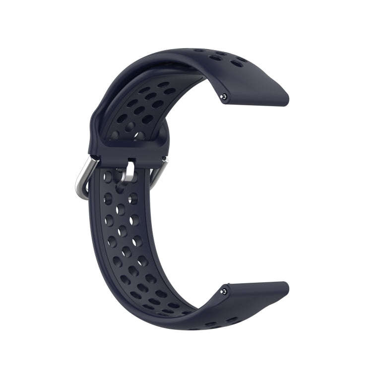 23mm For Fitbit Blaze / Fitbit Versa 2 Universal Sport Silicone Watch Band(Dark Blue)