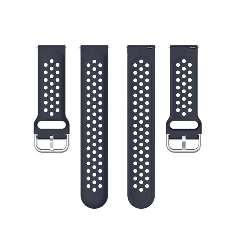 23mm For Fitbit Blaze / Fitbit Versa 2 Universal Sport Silicone Watch Band(Dark Blue)