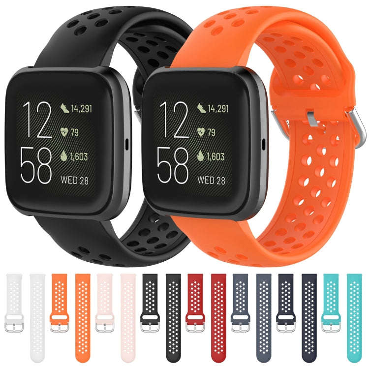 23mm For Fitbit Blaze / Fitbit Versa 2 Universal Sport Silicone Watch Band(Dark Blue)