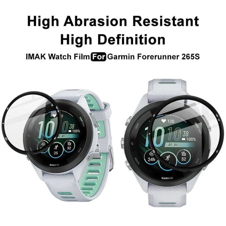 For Garmin Forerunner 265S IMAK Plexiglass HD Watch Protective Film