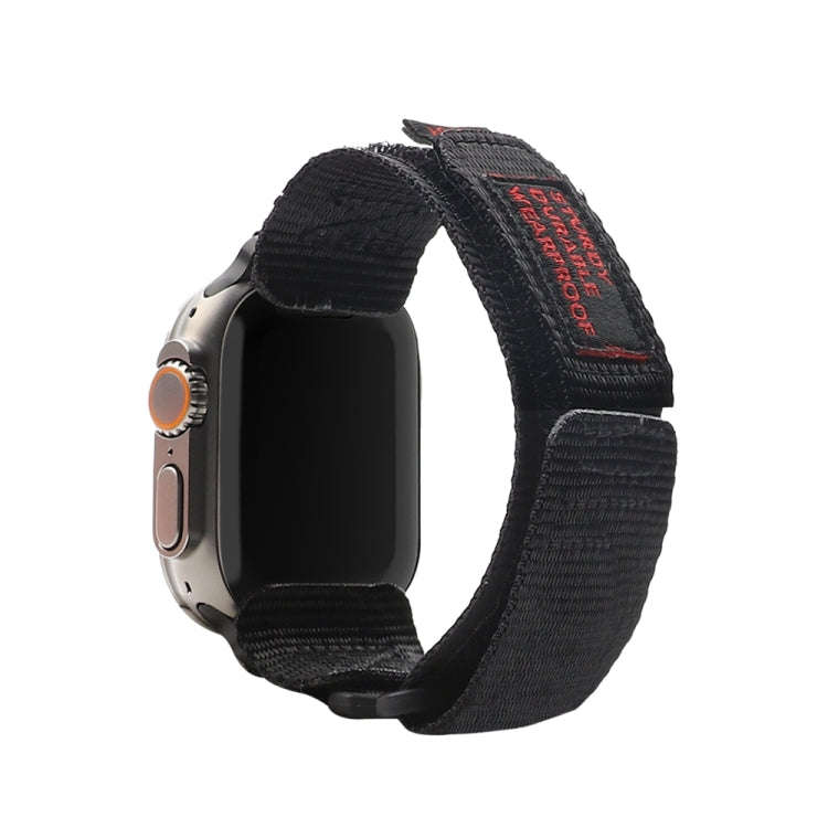 Nylon Two Section Watch Band For Apple Watch 2 42mm(Black)