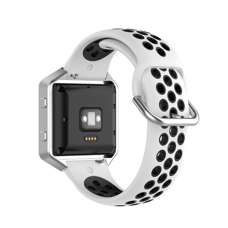 For Fitbit Versa 2 / Versa / Versa Lite / Blaze 23mm Sports Two Colors Silicone Replacement Strap...