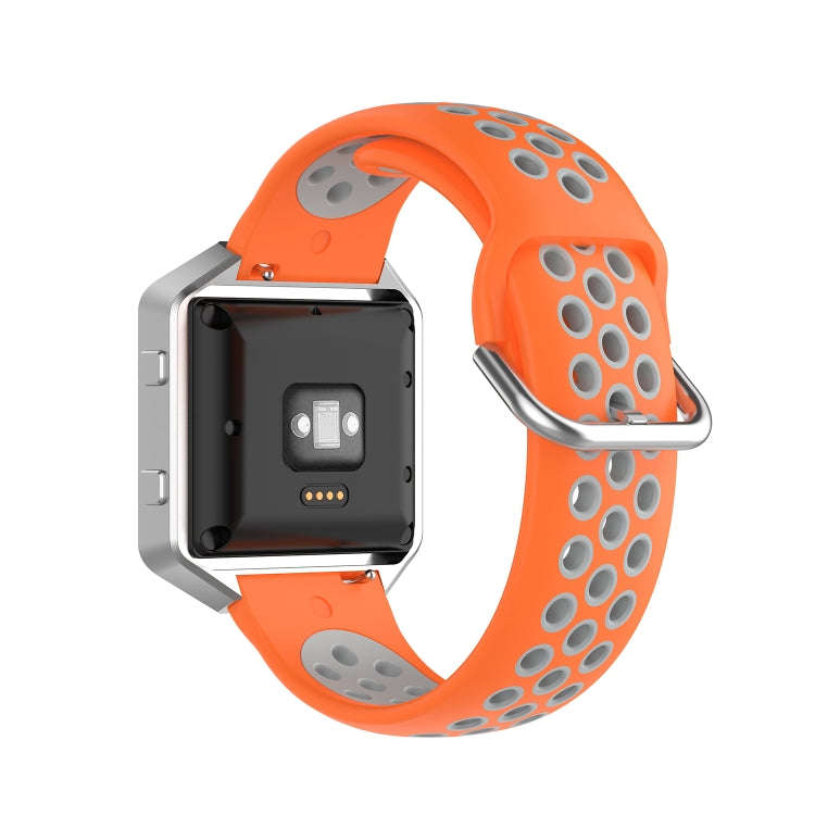 For Fitbit Versa 2 / Versa / Versa Lite / Blaze 23mm Sports Two Colors Silicone Replacement Strap...