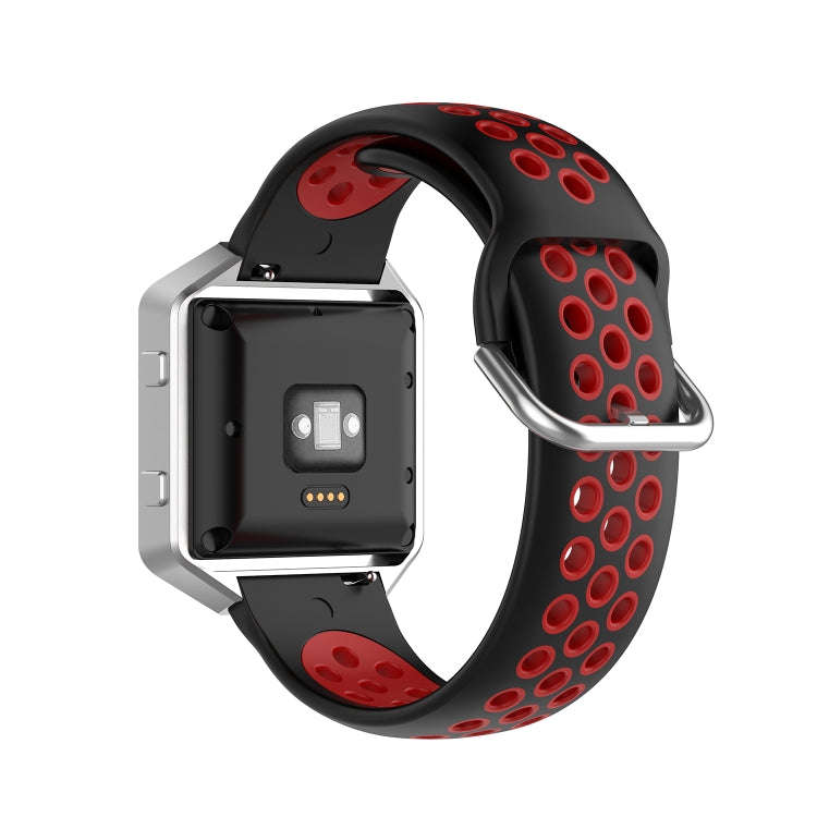 For Fitbit Versa 2 / Versa / Versa Lite / Blaze 23mm Sports Two Colors Silicone Replacement Strap...