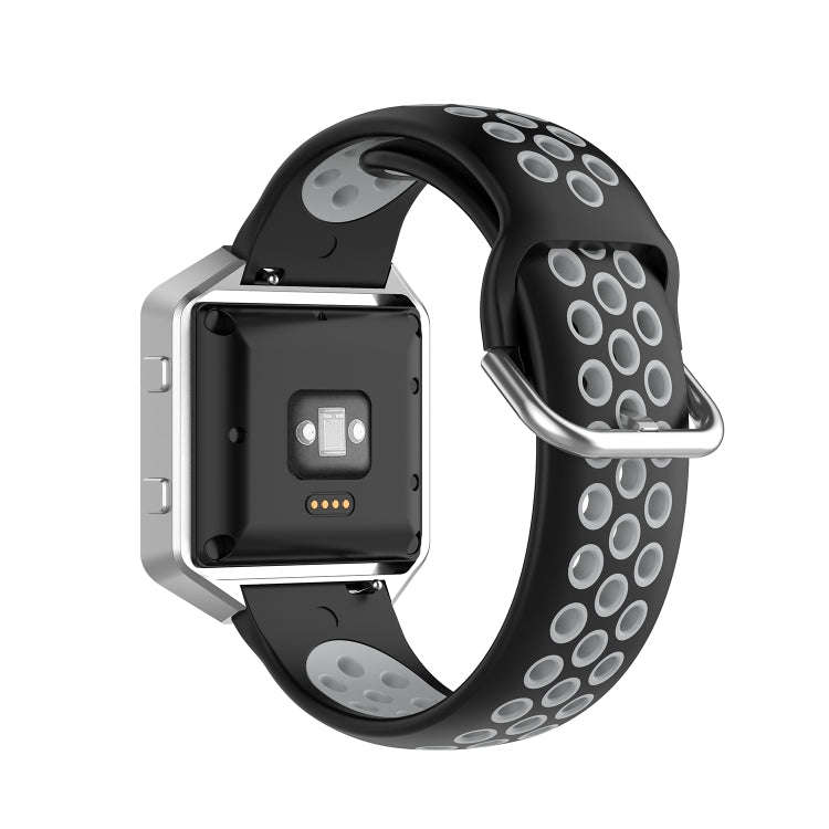 For Fitbit Versa 2 / Versa / Versa Lite / Blaze 23mm Sports Two Colors Silicone Replacement Strap...
