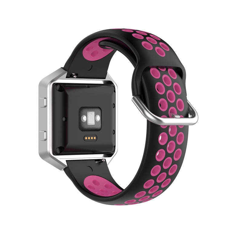 For Fitbit Versa 2 / Versa / Versa Lite / Blaze 23mm Sports Two Colors Silicone Replacement Strap...