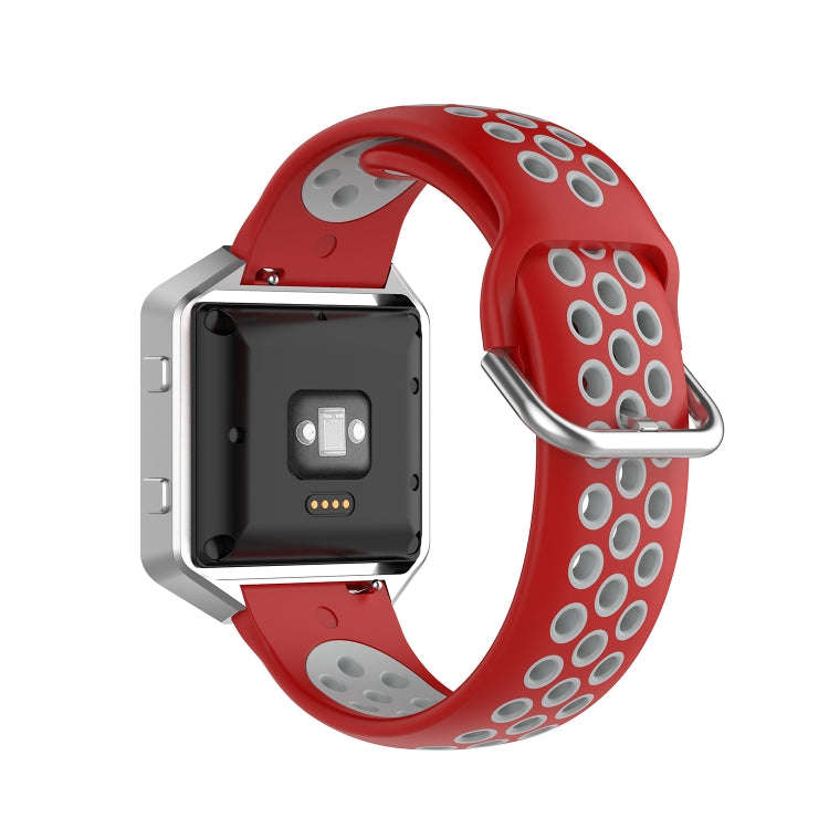 For Fitbit Versa 2 / Versa / Versa Lite / Blaze 23mm Sports Two Colors Silicone Replacement Strap...