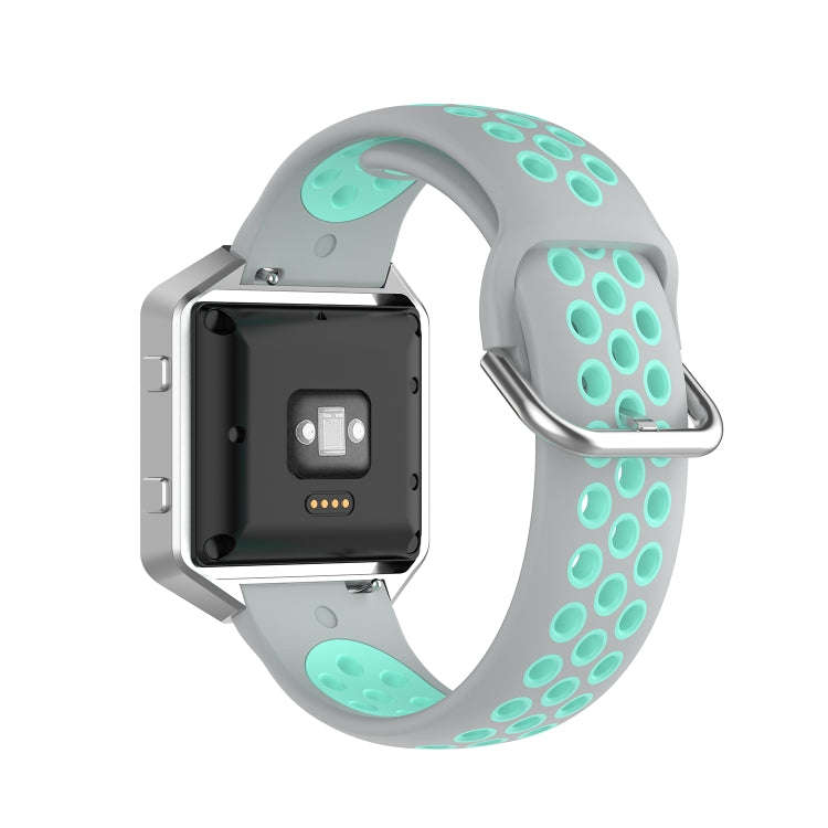 For Fitbit Versa 2 / Versa / Versa Lite / Blaze 23mm Sports Two Colors Silicone Replacement Strap...