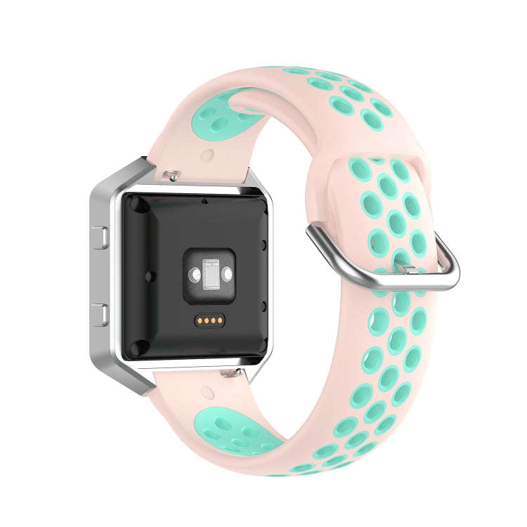 For Fitbit Versa 2 / Versa / Versa Lite / Blaze 23mm Sports Two Colors Silicone Replacement Strap...