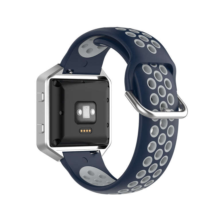 For Fitbit Versa 2 / Versa / Versa Lite / Blaze 23mm Sports Two Colors Silicone Replacement Strap...